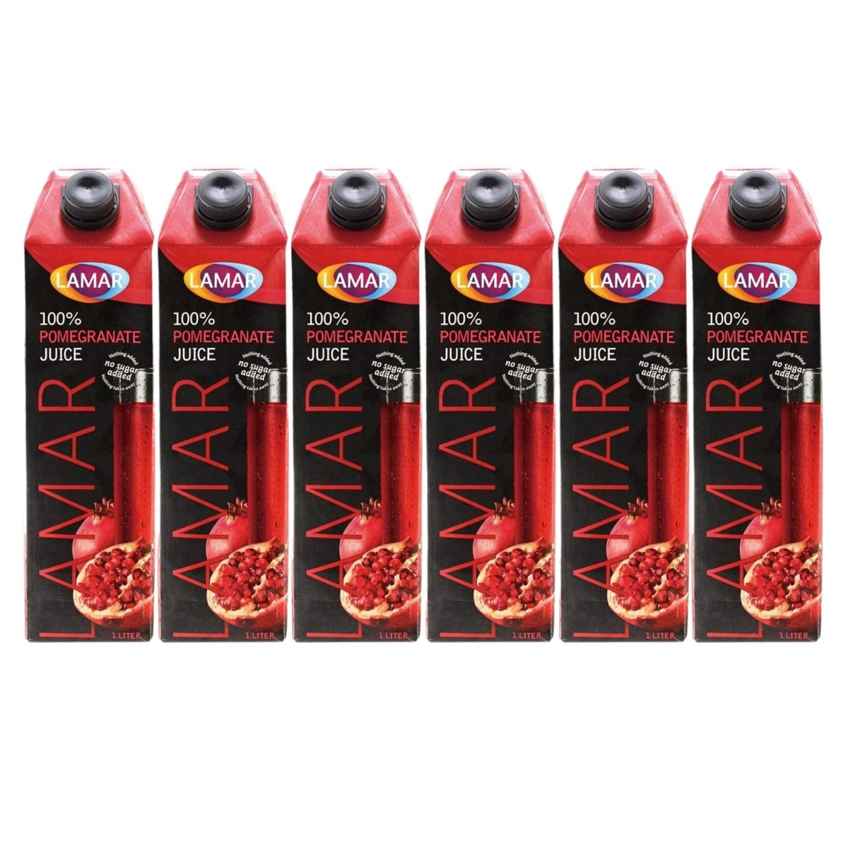 LAMAR ザクロジュース 果汁100% 1L 紙パック6本（メーカーの商品画像）