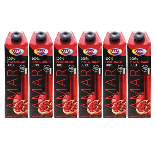 LAMAR ザクロジュース 果汁100% 1L 紙パック6本（メーカーの商品画像）