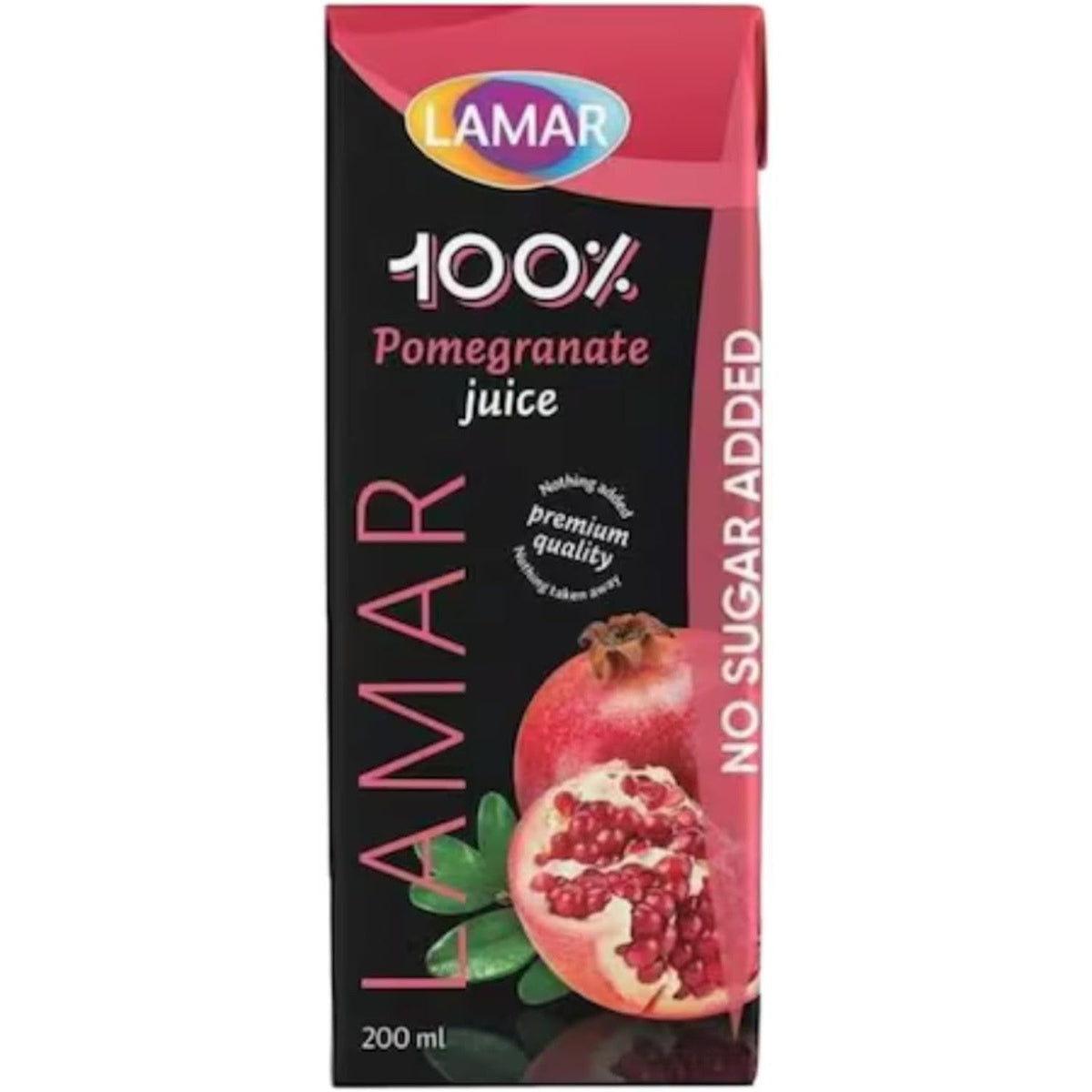 LAMAR ザクロジュース 果汁100% 200ml 紙パック（メーカーの商品画像）